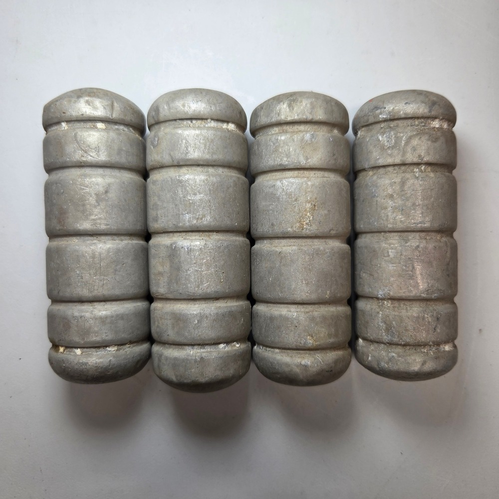 Vintage Set of 4 Aluminum Net Buoy Floats Fishing Decor 5 Inch